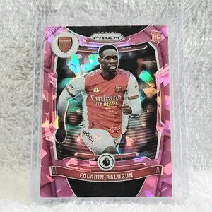 5/$20 Mint 2021/22 Panini Prizm Folarin Balogun RC Pink Prizm Soccer Card 208!!